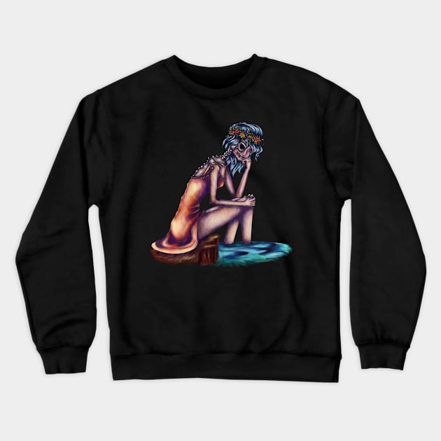 Death Queen Crewneck Sweatshirt by JaqAttaq